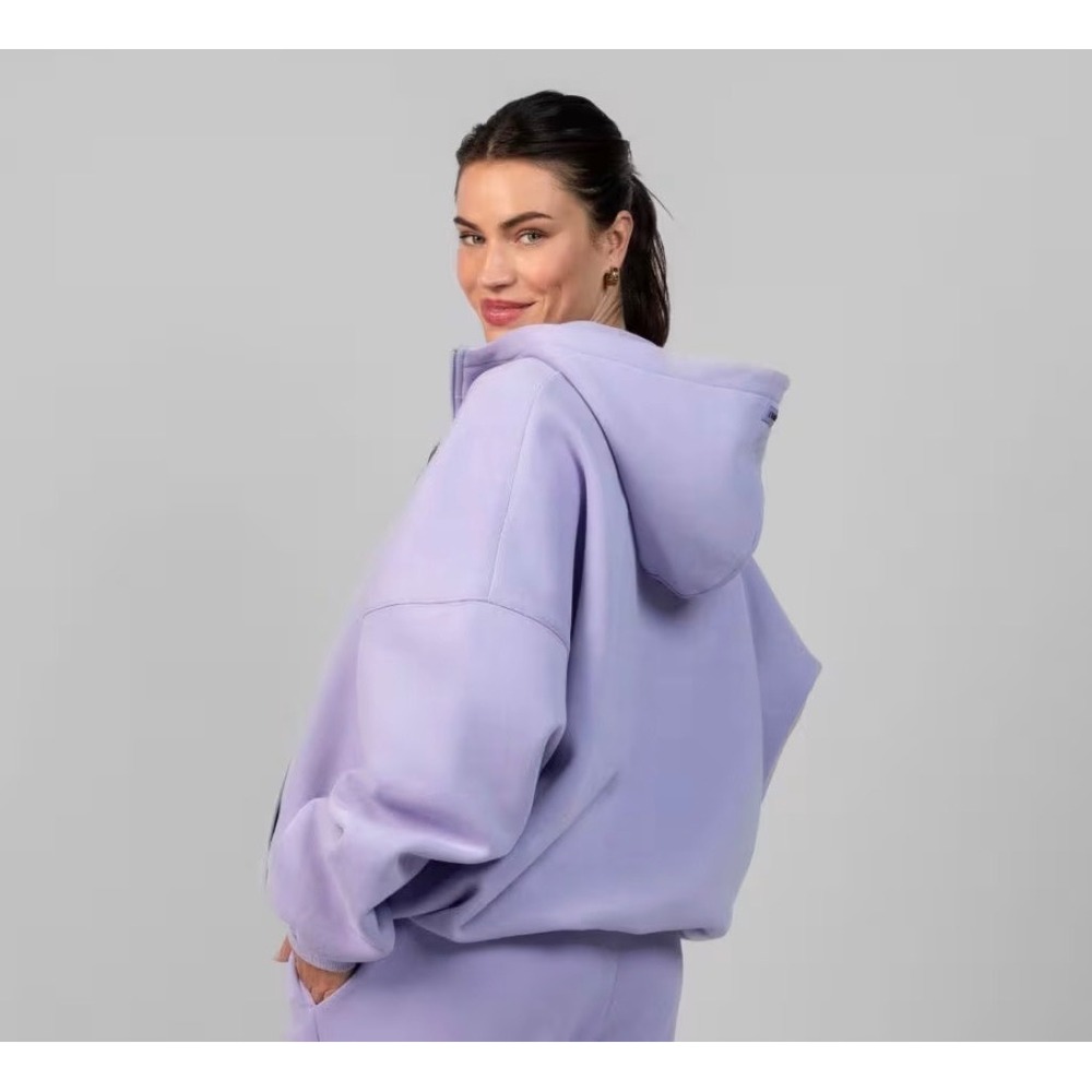 NEW COMFRT Pastel Lavender Zip Up Hoodie Size 2XL - Picture 2 of 5